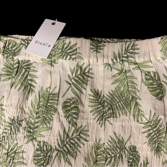 Elodie Tropical Green and Cream Skirt - Picture 5 of 5